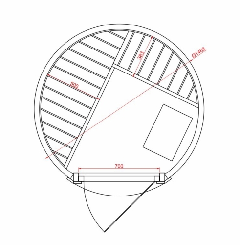 vertikales Saunafass Bausatz